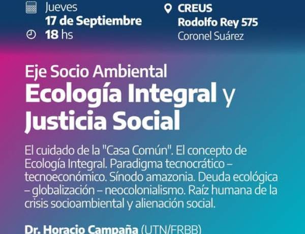 CREUS invita a la charla abierta | Cátedra libre Papa Francisco