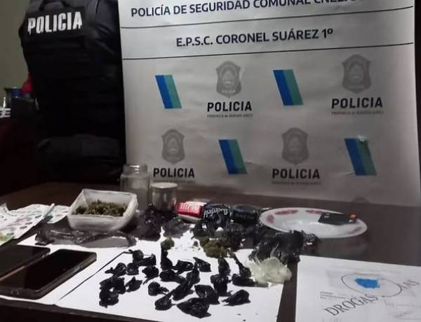 Coronel Suárez: cuatro años de cárcel para un sujeto que vendía drogas