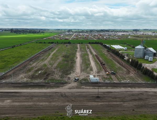 ¡La playa de camiones va tomando forma! Una obra estratégica para el futuro de Coronel Suárez
