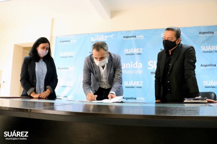 El Presidente del Patronato de Liberados doctor Aníbal Hnatiuk firmó un convenio de mutua colaboración con el Municipio