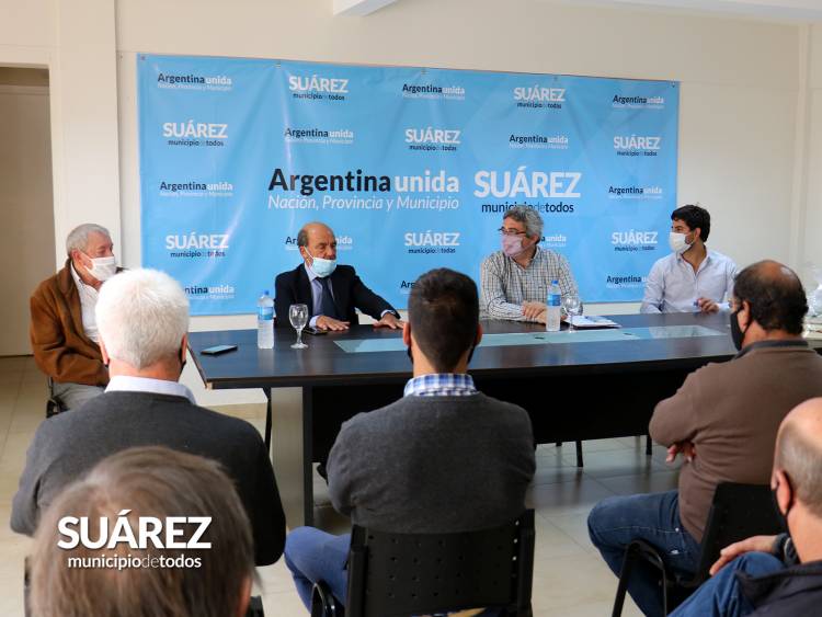Visita del ministro de Desarrollo Agrario Javier Rodríguez..