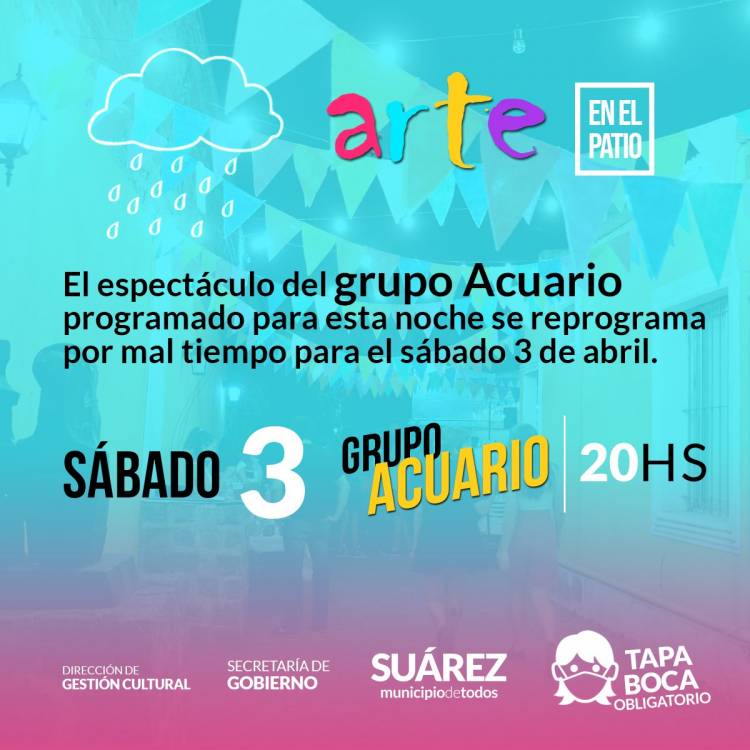 El espectáculo del Mercado de las Artes se reprogramó