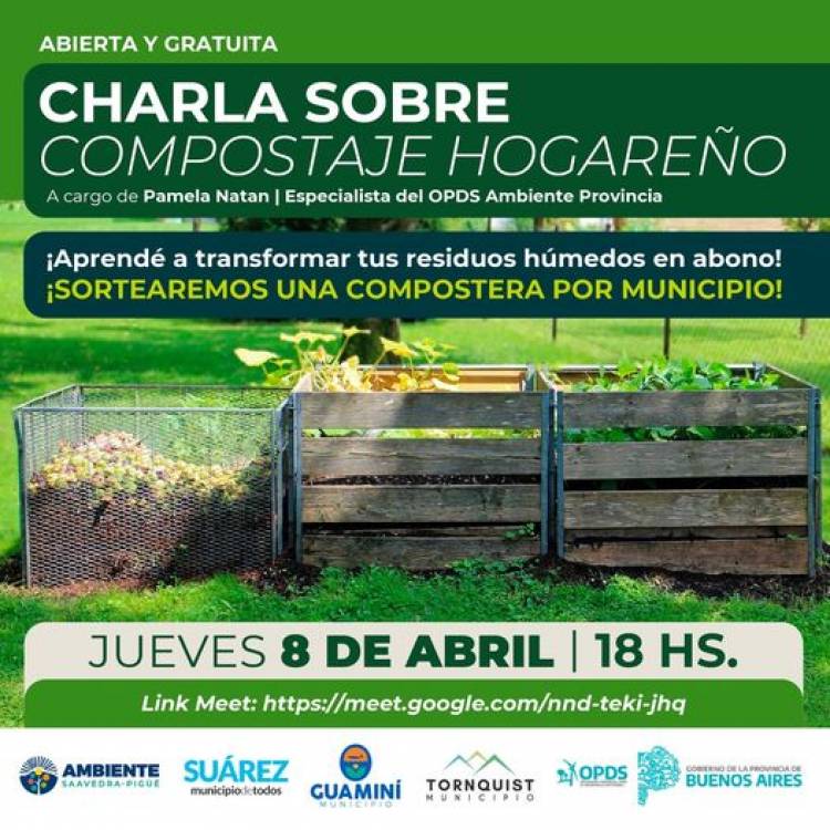 Ambiente: Charla sobre compostaje con especialista del OPDS Provincia