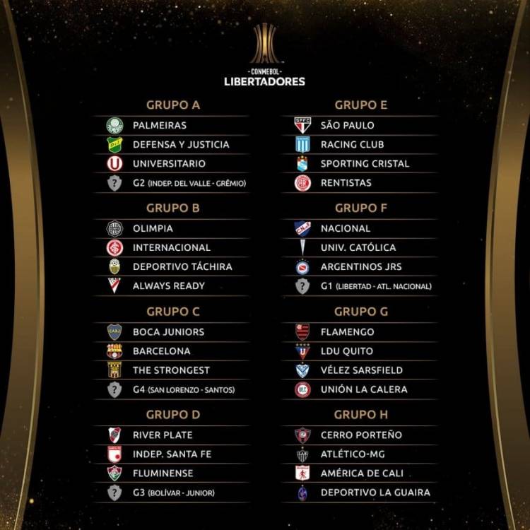 Se sorteó la Libertadores 2021: así quedaron los grupos