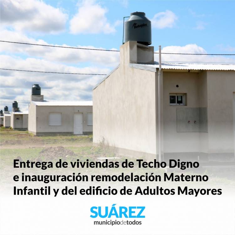 Llegó el día de la entrega de viviendas de Techo Digno e inauguración de obras este lunes 12.