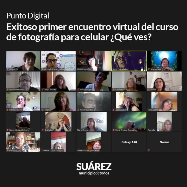Punto Digital: Exitoso primer encuentro virtual del curso de fotografía para celular ¿Qué ves?⠀