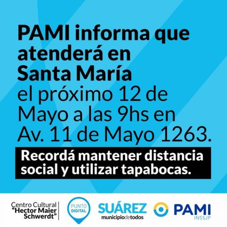 PAMI en Pueblo Santa María