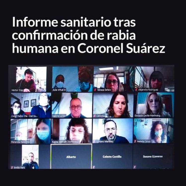 Informe sanitario tras caso confirmado de rabia humana
