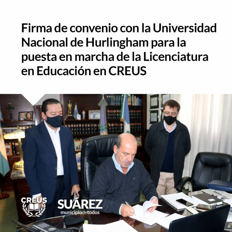 Firma de convenio con la Universidad Nacional de Hurlingham⠀