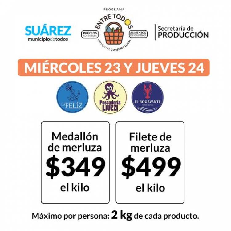 Miércoles y jueves vuelve “Pescado para todos”