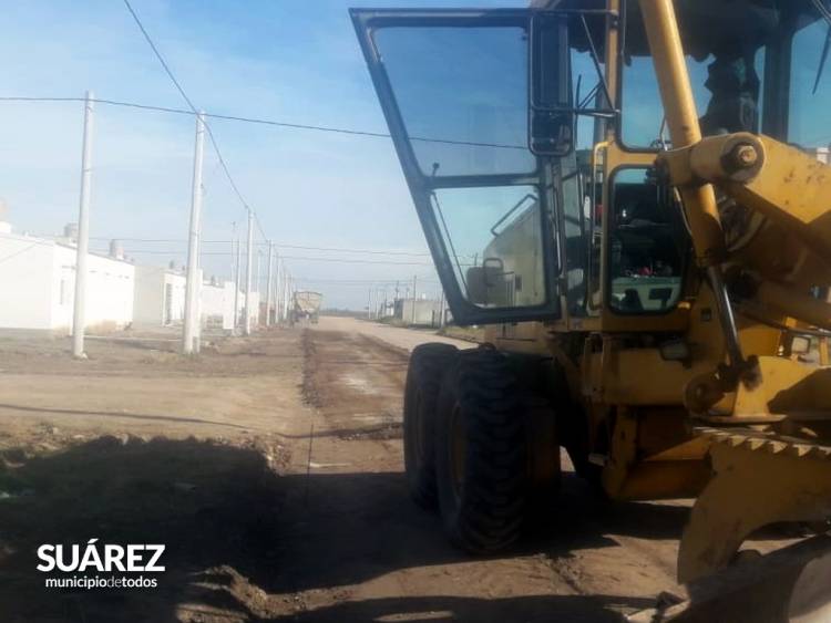 Nivelación de calles en Barrio Techo Digno de Santa Trinidad