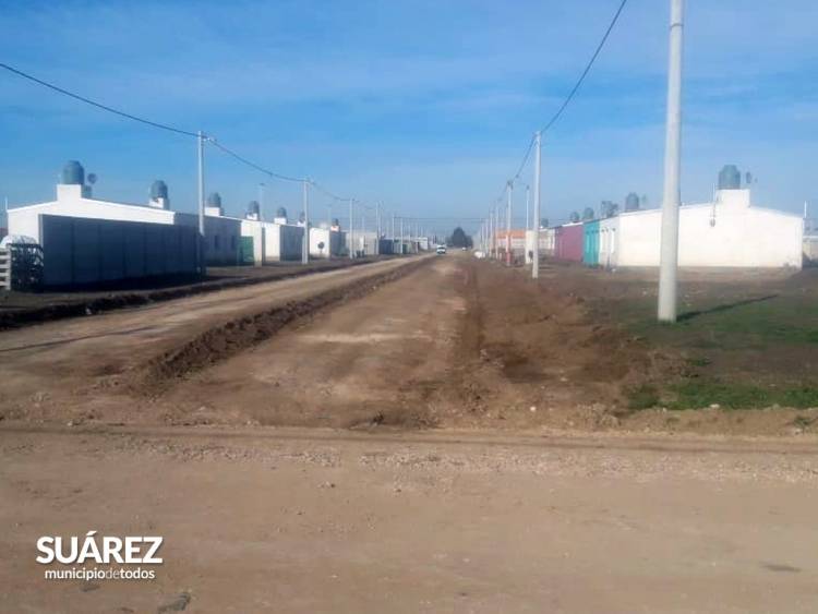 Nivelación de calles en Barrio Techo Digno de Santa Trinidad
