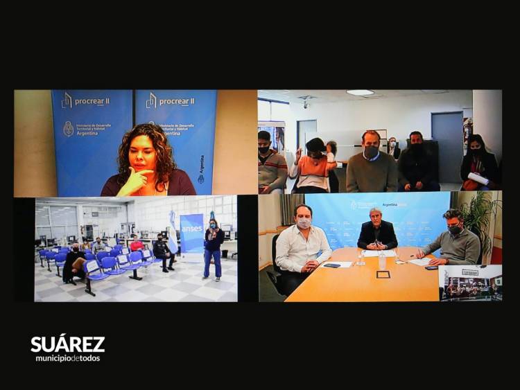 El ministro Jorge Ferraresi encabezó mediante videoconferencia un acto junto al Intendente Ricardo Moccero 