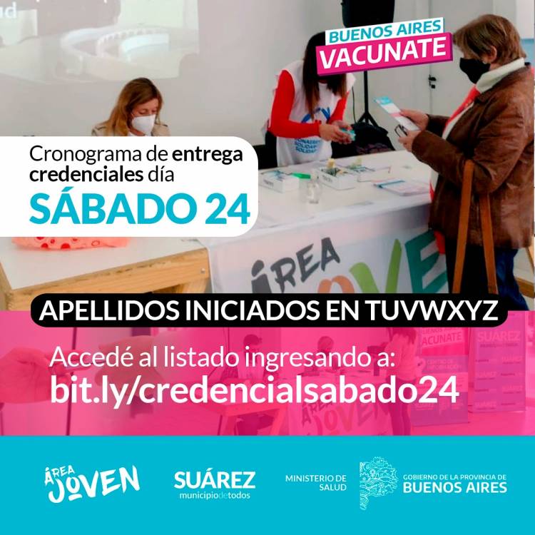 Hoy continúa la entrega de credenciales a personas que registran dosis de vacunación Covid-19⠀