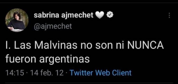 Sabrina Ajmechet, precandidata de Juntos por el Cambio, se burló del reclamo argentino por Malvinas