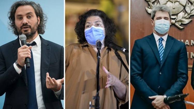 Cafiero, Vizzotti y Uñac inauguran un hospital en la provincia de San Juan