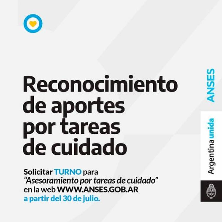 “Reconocimiento de aportes por tares de cuidado”⠀