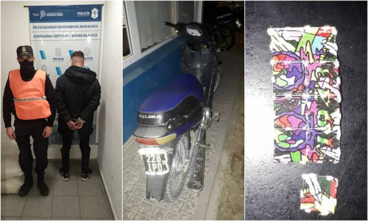 Detenido con LSD en medio de una peligrosa persecución