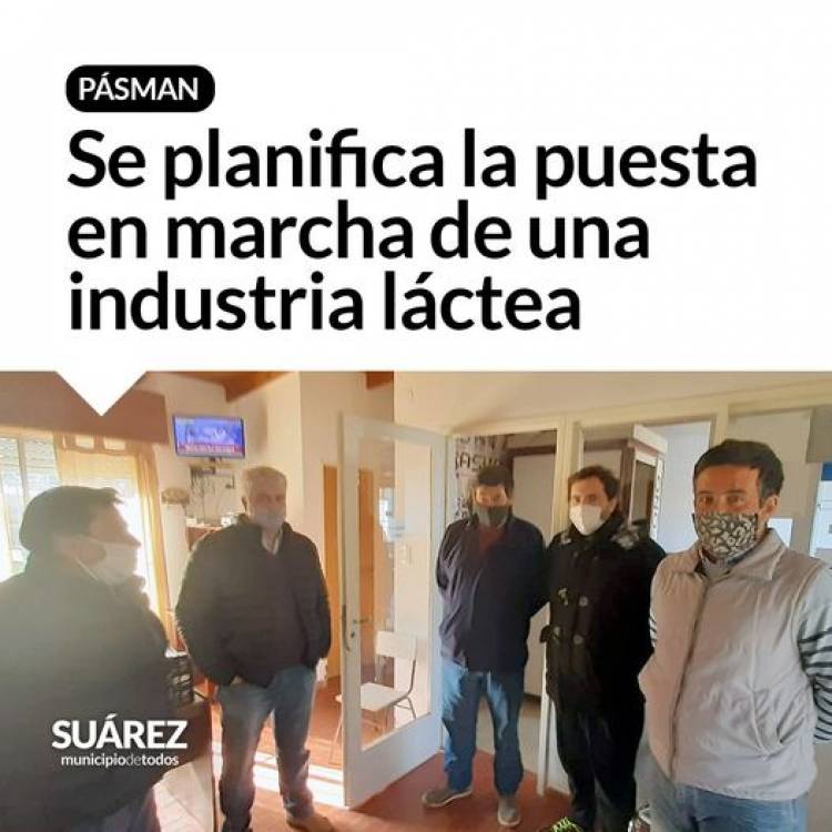 Pasman: se planifica la puesta en marcha de una industria láctea 