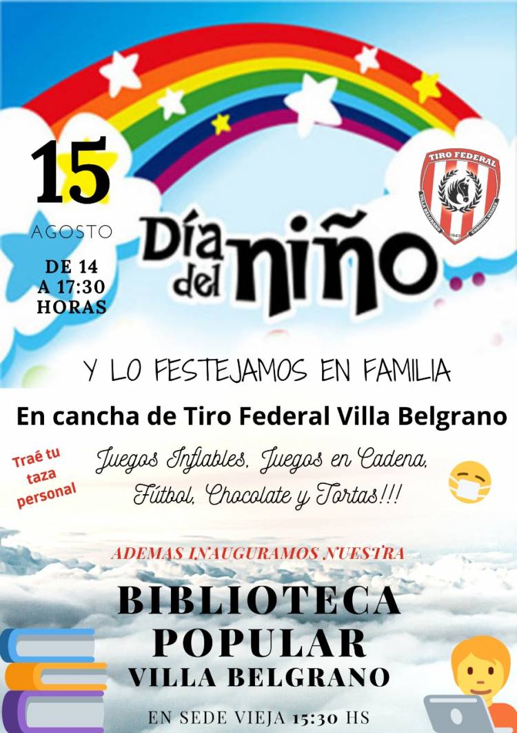 Tiro Federal celebra el día de las infancias inaugurando una biblioteca popular