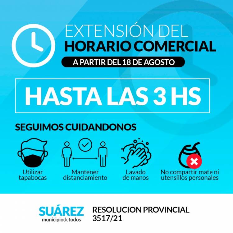 EXTENSIÓN DEL HORARIO COMERCIAL