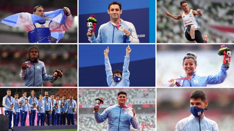 Las 9 medallas que consiguió Argentina en los Juegos Paralímpicos de Tokio