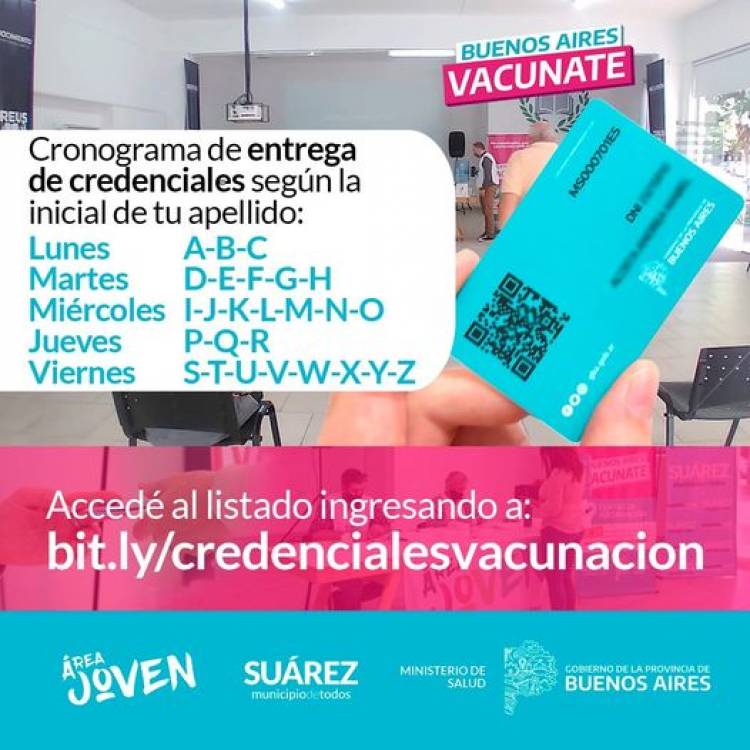 Continúa la entrega de credenciales a personas que registran vacunación Covid