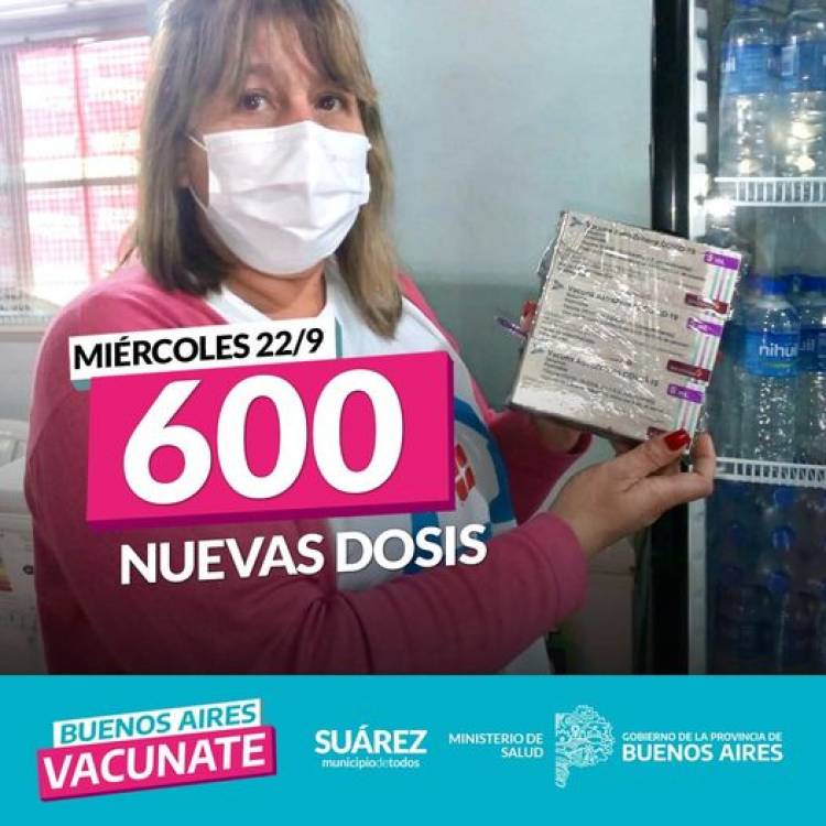 Continúan llegando segunda dosis de la vacuna contra el COVID-19