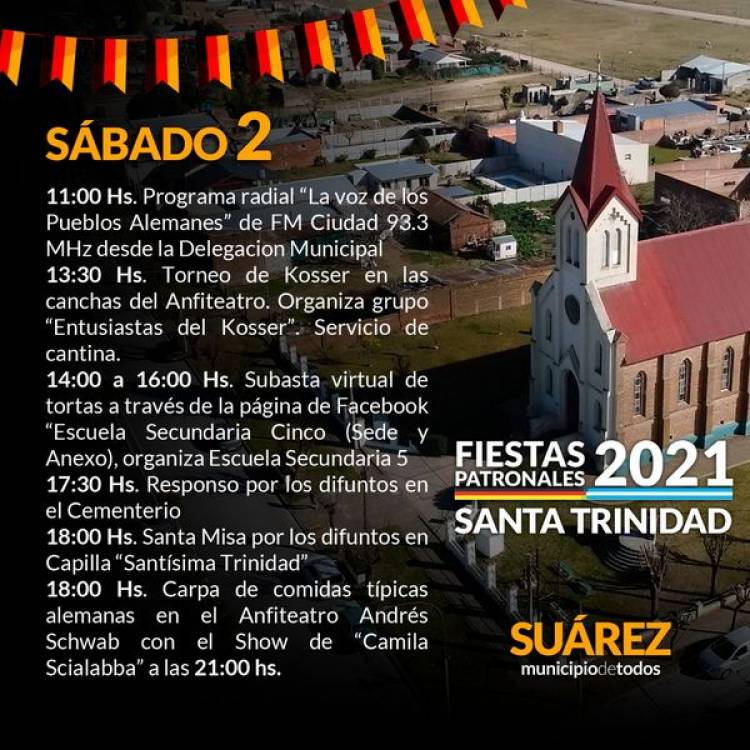 Kerb de Santa Trinidad: Espectáculos musicales, torneo de Kooser e historia de los Pueblos Alemanes