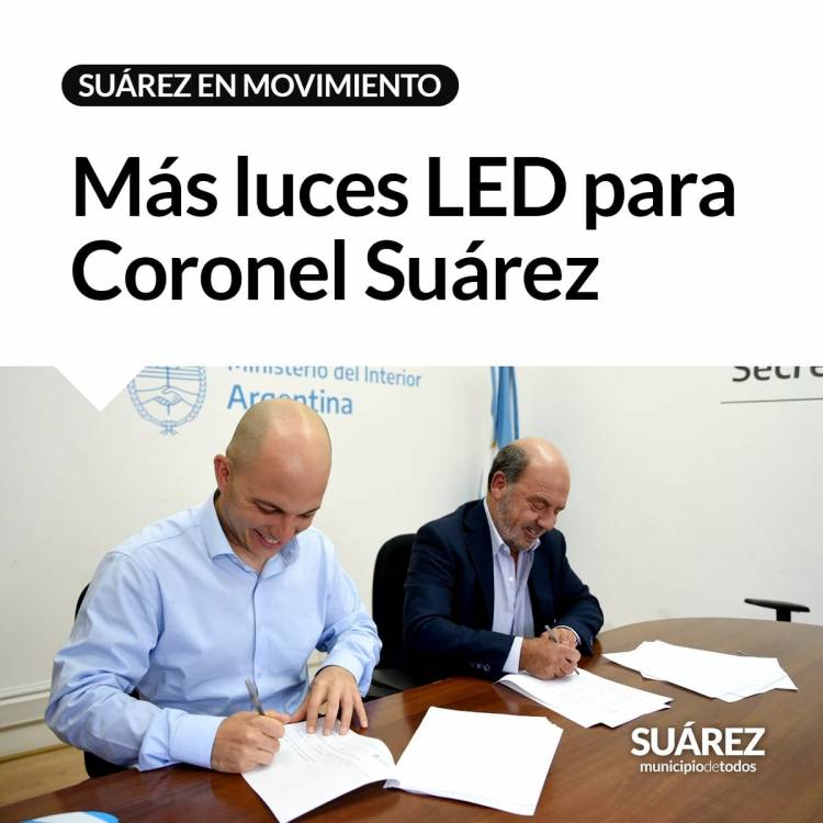 Más luces LED para Coronel Suárez