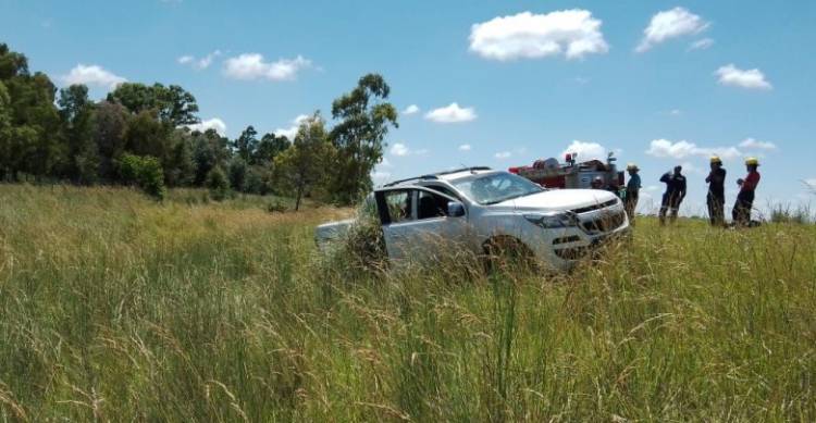 Accidente a metros del cruce entre Laprida y La Madrid