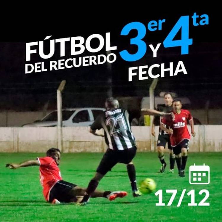 Fútbol del Recuerdo: Próxima fecha Viernes 17