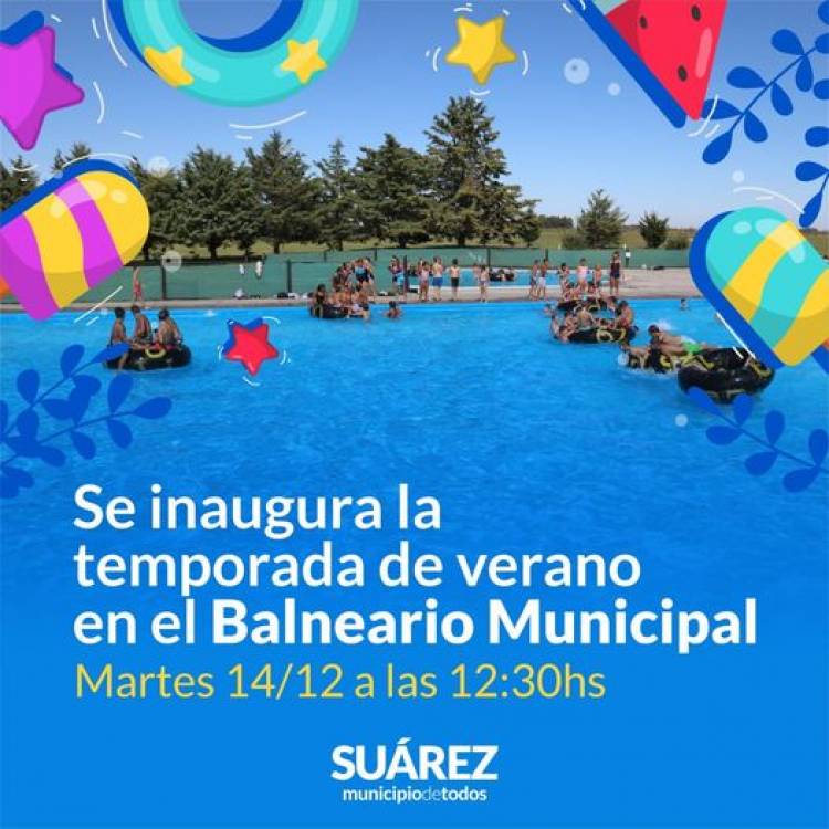 Se inaugura la temporada de verano en el Balneario Municipal