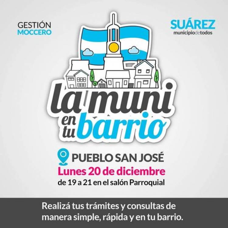 El programa “La Muni en tu Barrio” llega a San José