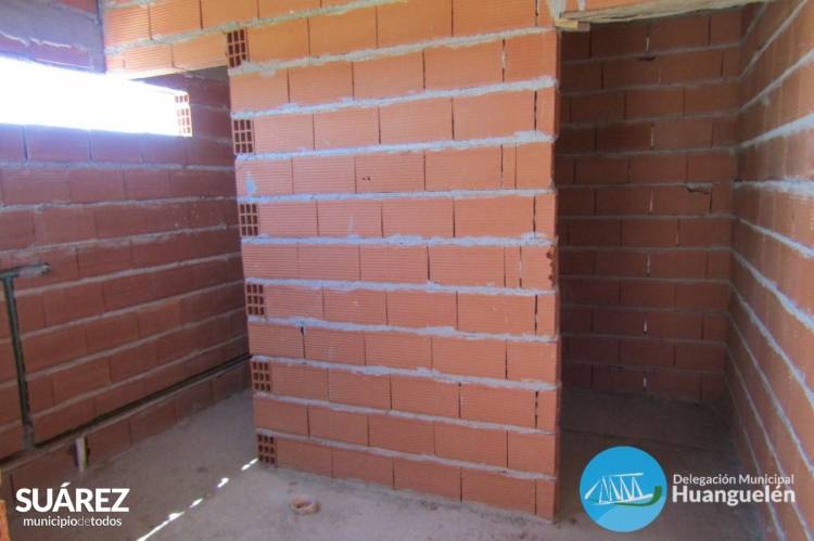 HUANGUELÉN: avanza la obra de construcción de baños públicos en el parque recreativo
