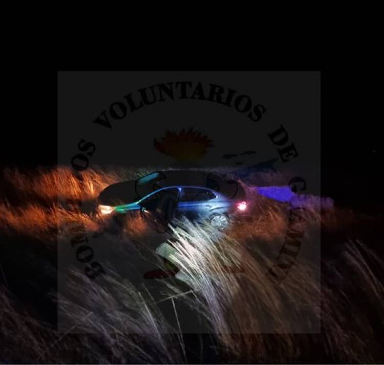 Despiste de un vehículo en Ruta 33, que se dirigía en sentido Espartillar-Guamini