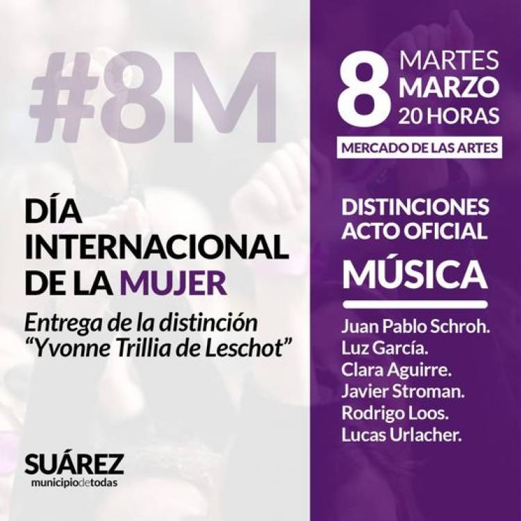 Día Internacional de la Mujer: entrega de la distinción Yvonne Trillia de Leschot