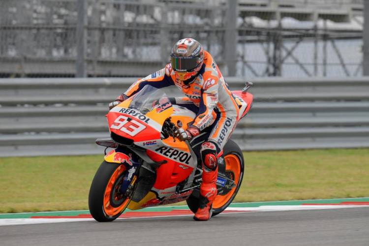 Moto GP: vuelven los problemas de visión de Marc Márquez y se perdería la carrera en Argentina