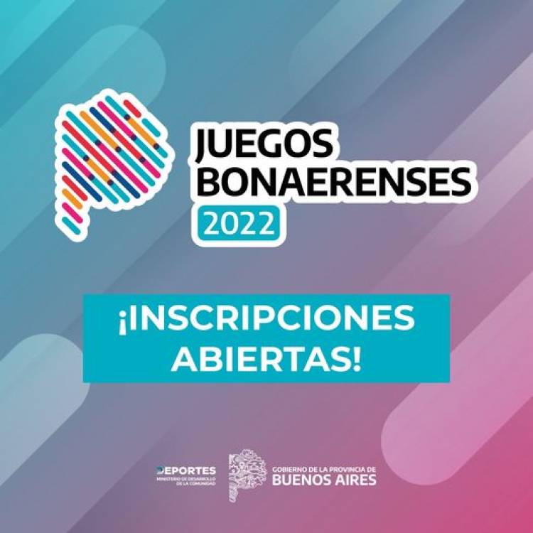 Ya podés inscribirte en los Juegos Bonaerenses 2022 