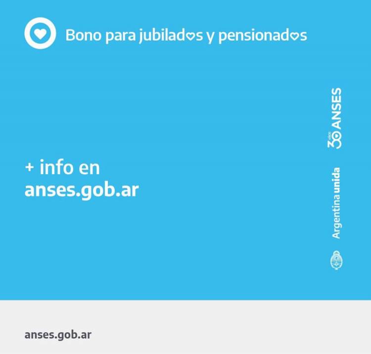 Nuevo Bono para cuidar a nuestros jubilados y jubiladas