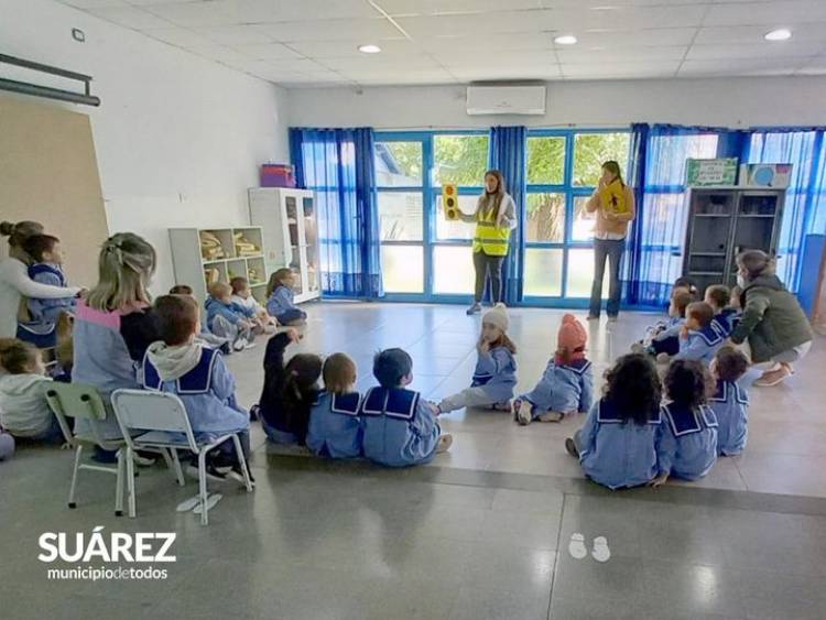 Inspección y Tránsito: Charla en el Jardín de Infantes Hijitus