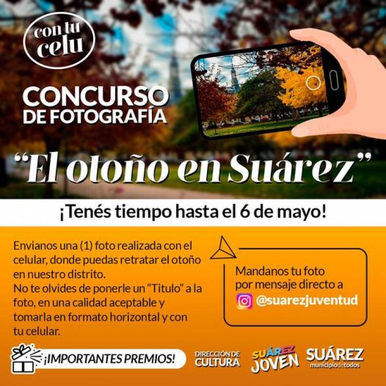 Concurso de fotografía con celular: “El otoño en Suárez”