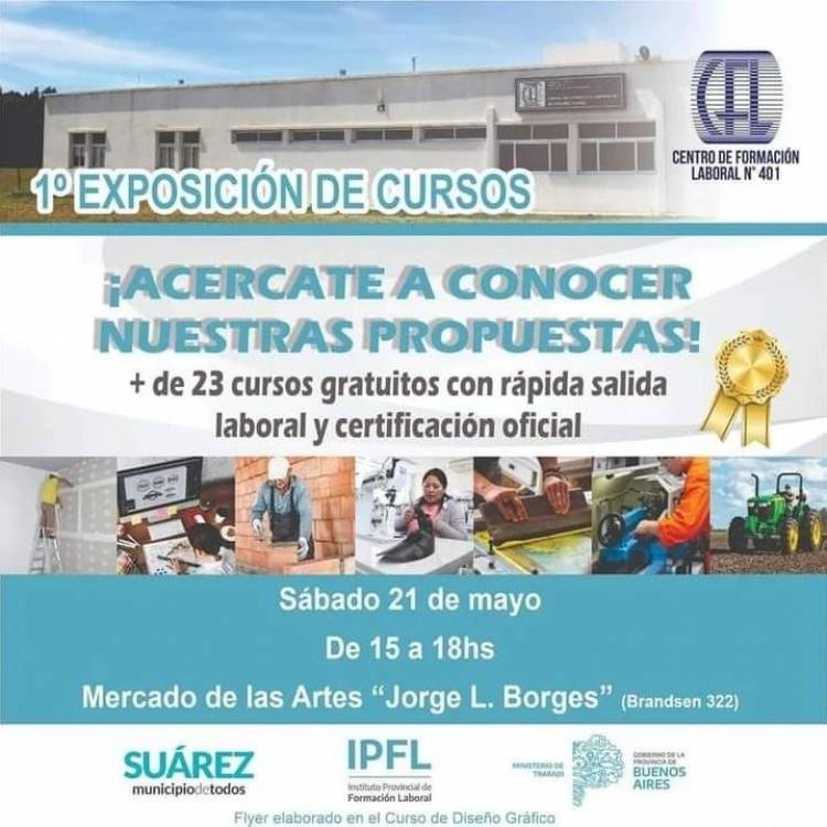 Primera Exposición de cursos del Centro de Formación Laboral