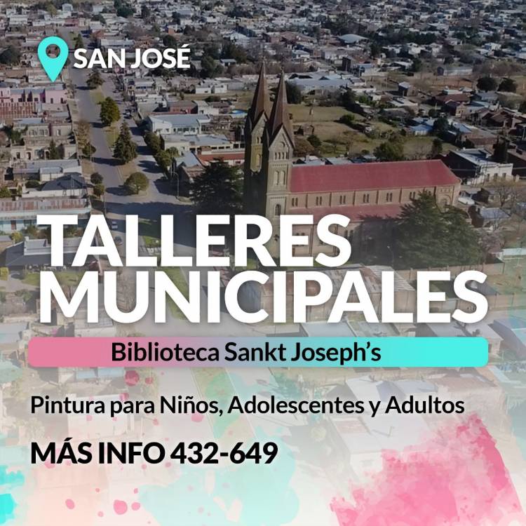 Talleres Culturales Municipales: Inscripciones abiertas para participar. 