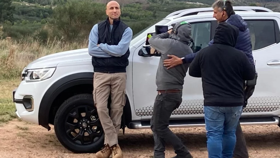 Manu Ginóbili filmó un aviso publicitario en Sierra de la Ventana