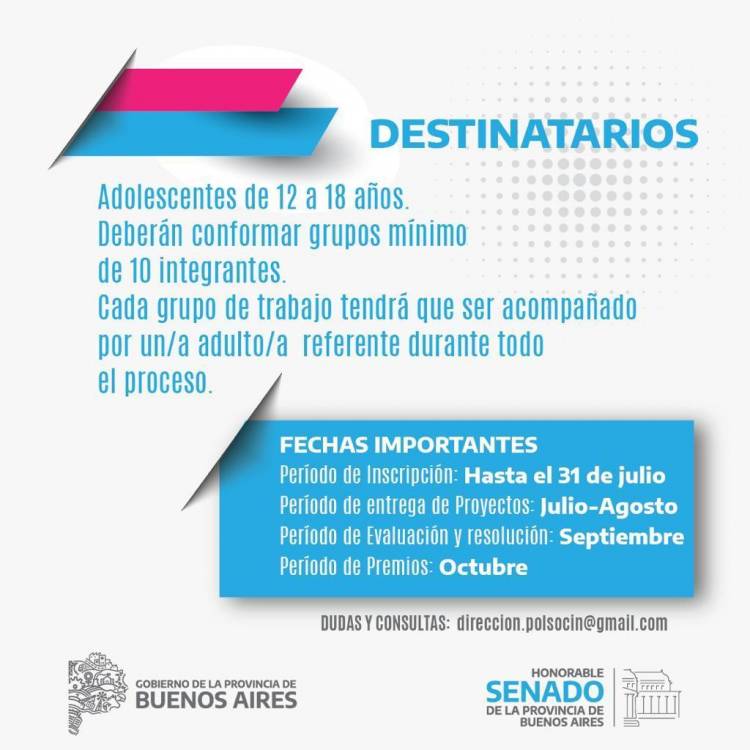 Convocatoria a la juventud para elaborar proyectos sociocomunitarios en redes territoriales