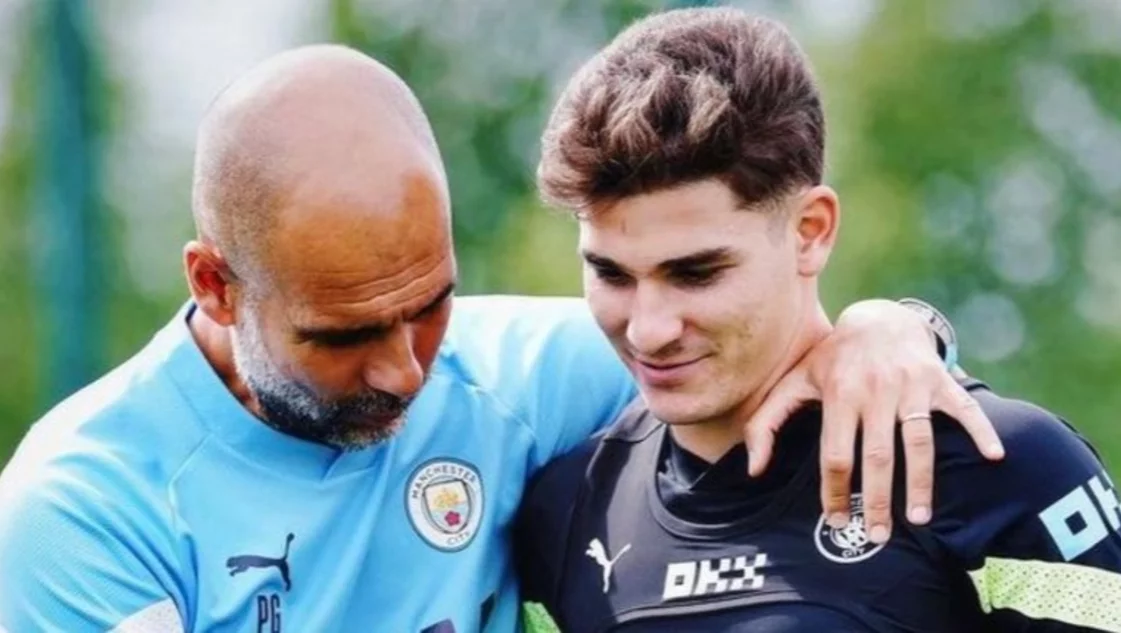 Pep Guardiola y su primera impresión respecto de Julián Álvarez