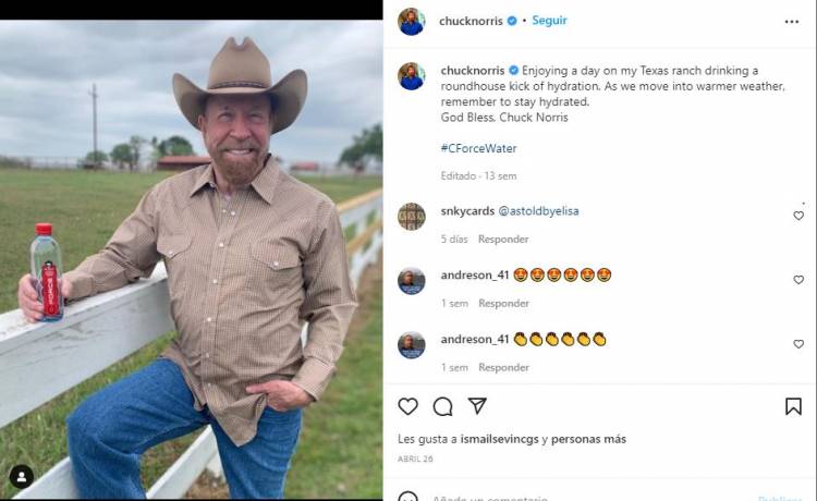 Dejó todo por amor, vida de Chuck Norris 