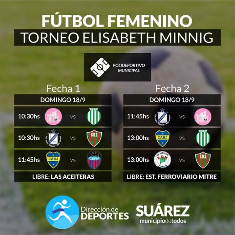 Arranca un nuevo torneo de fútbol femenino Elisabeth Minnig