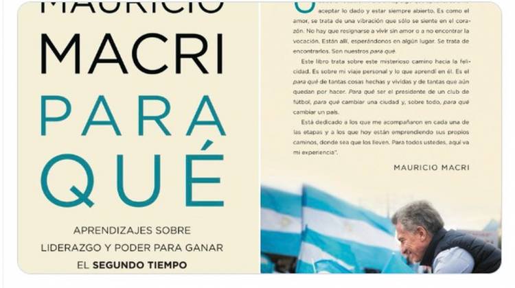 “Para qué”, el nuevo libro de Mauricio Macri